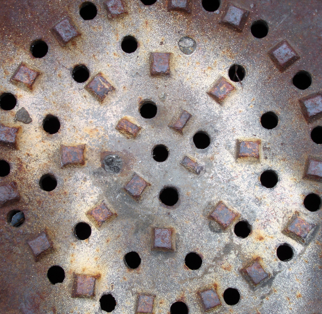 grate on grounds of Fairhaven high-school