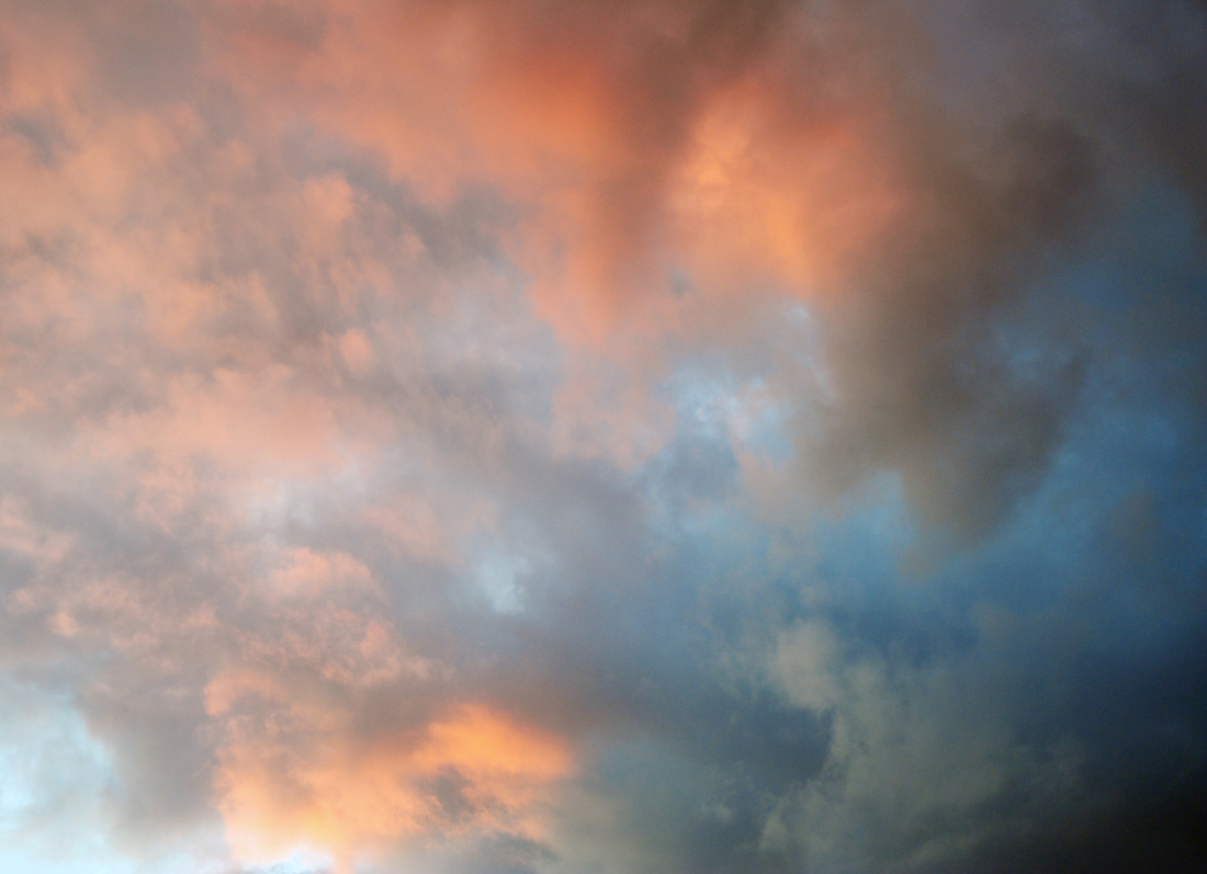 cloud pattern at sunset