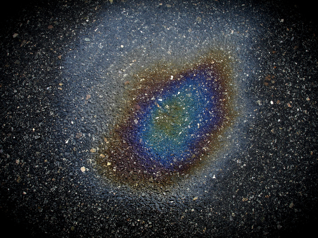 gas spill in grocery store parking lot