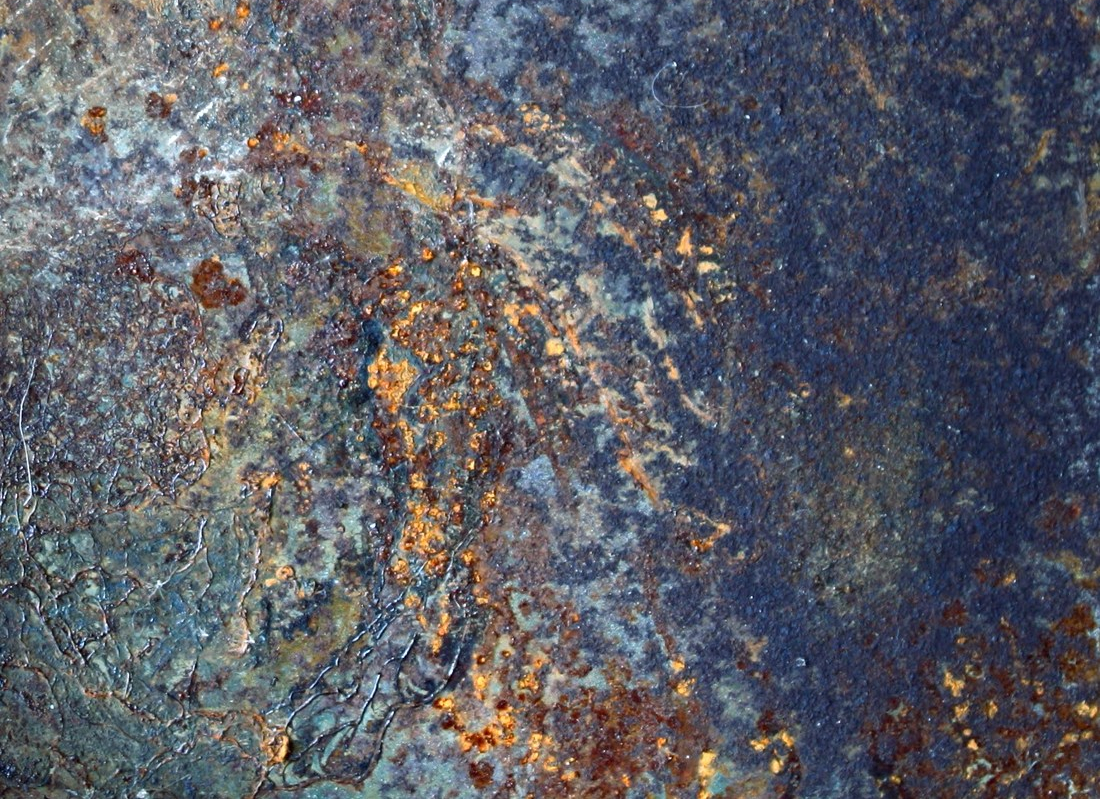 bottom of rusty shelving